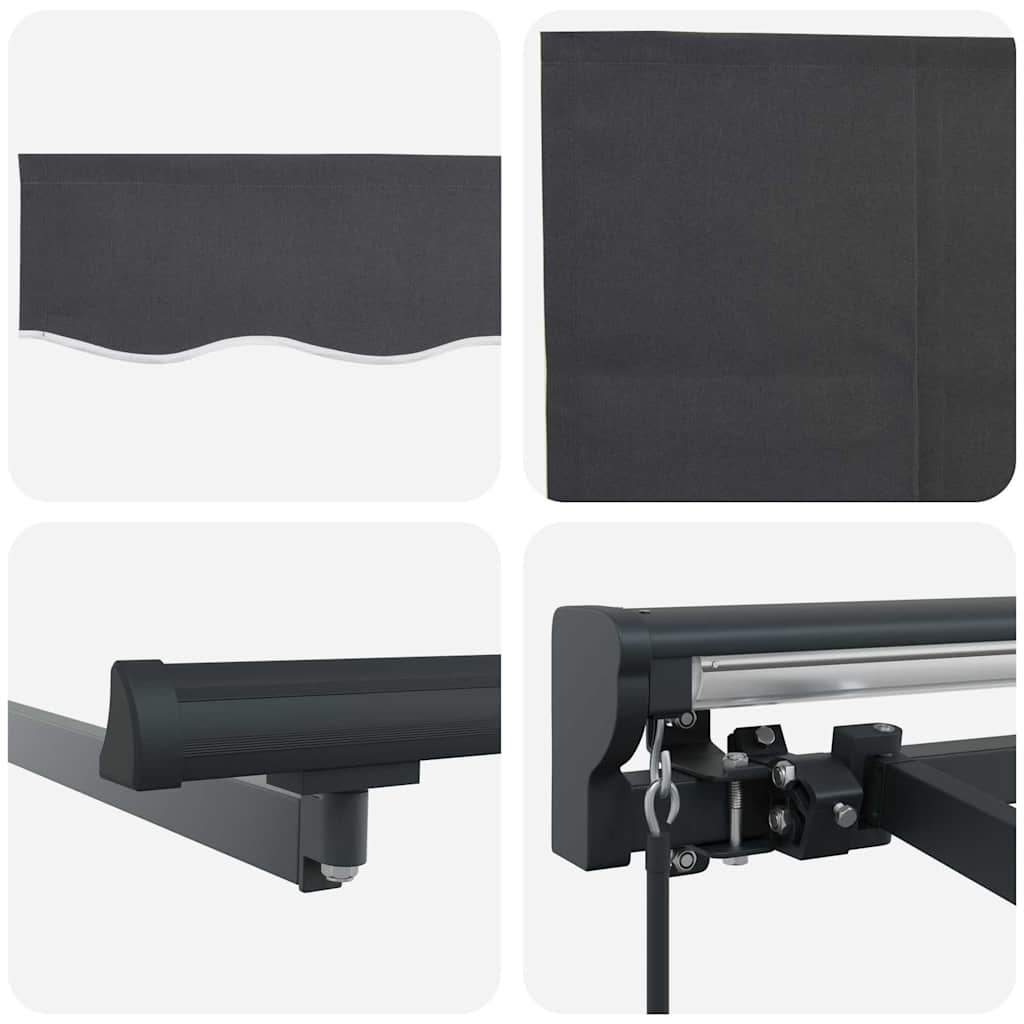 Inklapbaar Zonnescherm Antraciet 400 × 300 Cm Anthraciet (Anthraciet Frame)