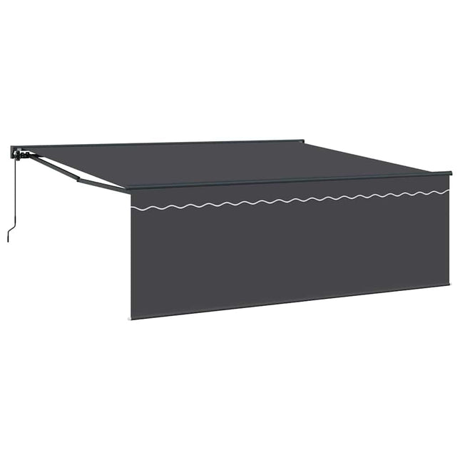 Inklapbaar Zonnescherm Antraciet 400 × 300 Cm Anthraciet (Anthraciet Frame)