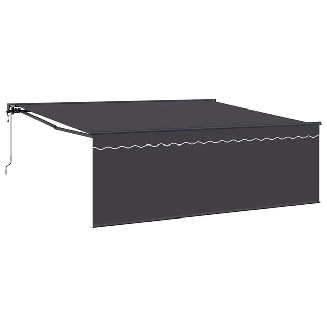 Inklapbaar Zonnescherm Antraciet 400 × 300 Cm Anthraciet (Anthraciet Frame)