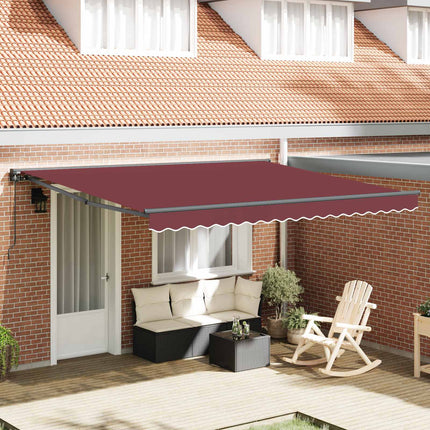 Zijde Frame Bordeauxrood 300 X 250 Cm Polyester Met Pu-Coating Bordeaux (Anthraciet Frame)
