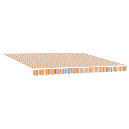 Uitschuifbare Luifel Meerkleurig Oranje/Grijs/Blauw/Wit