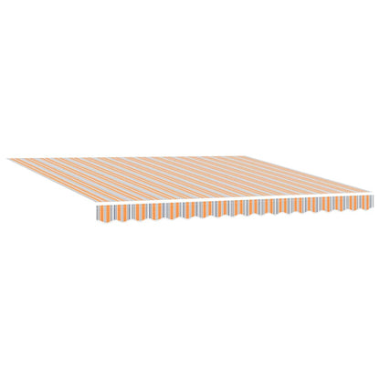 Inklapbaar Zonnescherm Multikleur 400 × 300 Cm Rood En Wit (Anthraciet Frame)