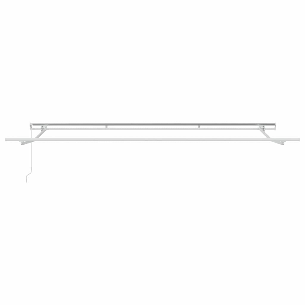 Inklapbaar Zonnescherm Multikleur 400 × 300 Cm Rood En Wit (Anthraciet Frame)