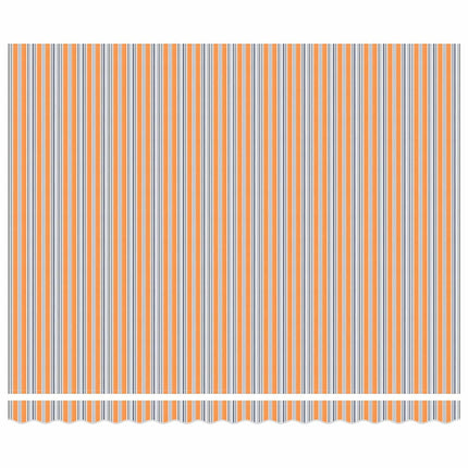 Uitschuifbare Luifel Meerkleurig Oranje/Grijs/Blauw/Wit