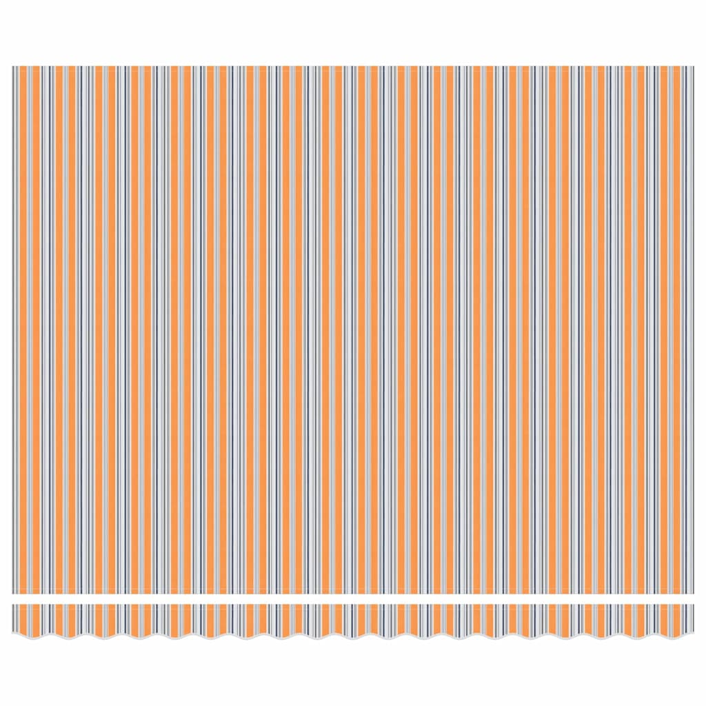Inklapbaar Zonnescherm Multikleur 400 × 300 Cm Rood En Wit (Anthraciet Frame)