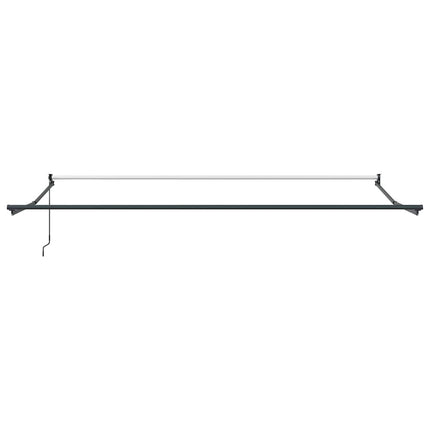 Uitschuifbare Luifel Meerkleurig 400 × 300 Cm Oranje/Grijs/Blauw/Wit (Anthraciet Frame)