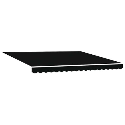 Uitschuifbare Luifel Stof En Aluminium Zwart