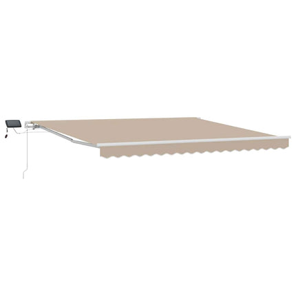 Uitschuifbare Luifel Stof En Aluminium Beige