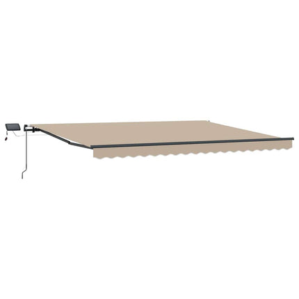 Uitschuifbare Luifel Stof En Aluminium Beige