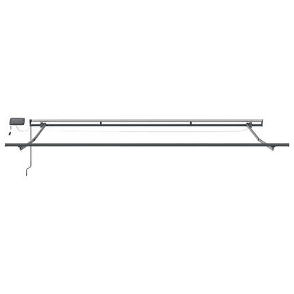 Uitschuifbare Luifel Stof En Aluminium Lichtgrijs