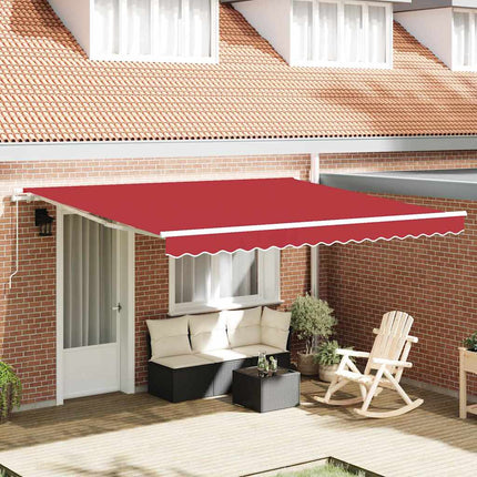 Uitschuifbare Luifel 300 X 250 X 165 Cm Rood