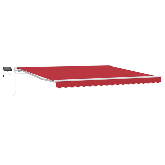 Uitschuifbare Luifel Stof En Aluminium Rood