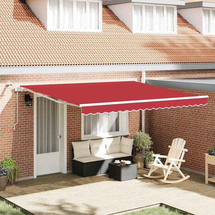 Uitschuifbare Luifel Polyester Rood