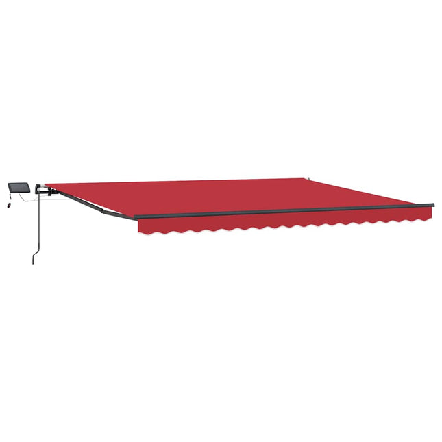 Uitschuifbare Luifel Stof En Aluminium Rood