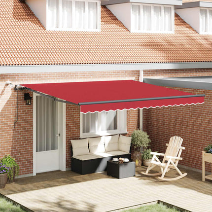 Uitschuifbare Luifel Polyester Rood