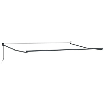 Uitschuifbare Luifel Meerkleurig 400 × 300 Cm Groen En Geel (Anthraciet Frame)