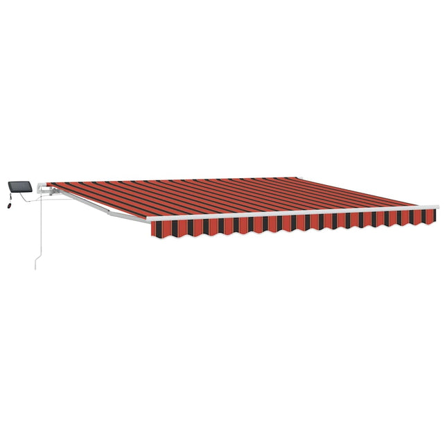 Uitschuifbare Luifel Oranje En Bruin 400 × 300 Cm Oranje/Zwart/Geel