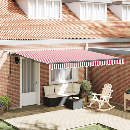Luifeldoek Met Polyester Rood En Wit
