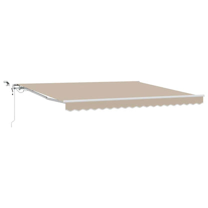 Inklapbaar Zonnescherm Polyester En Metaal Beige