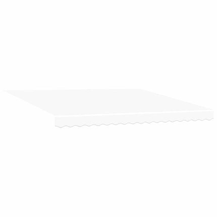 Uitschuifbare Luifel 400 × 300 Cm Stof En Aluminium Wit