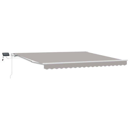 Inklapbaar Zonnescherm Met 400 ×350 Cm Stof Lichtgrijs