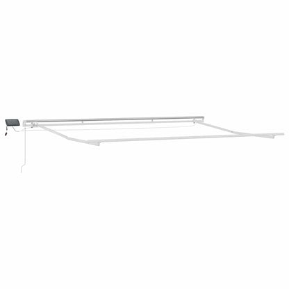 Inklapbaar Zonnescherm Met 400 ×350 Cm Stof Lichtgrijs