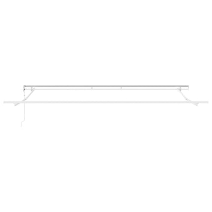 Uitschuifbare Luifel 400 × 350 Cm Stof En Aluminium Lichtgrijs