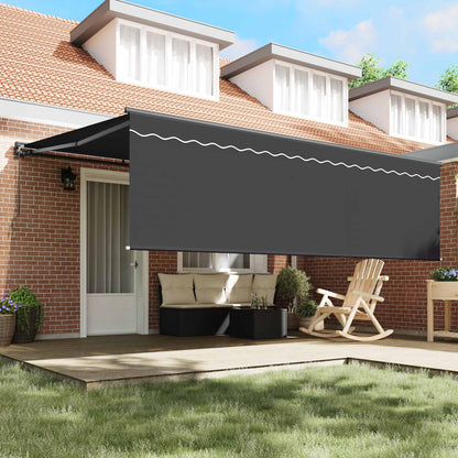 Inklapbaar Zonnescherm Antraciet 450 × 300 Cm Anthraciet (Anthraciet Frame)