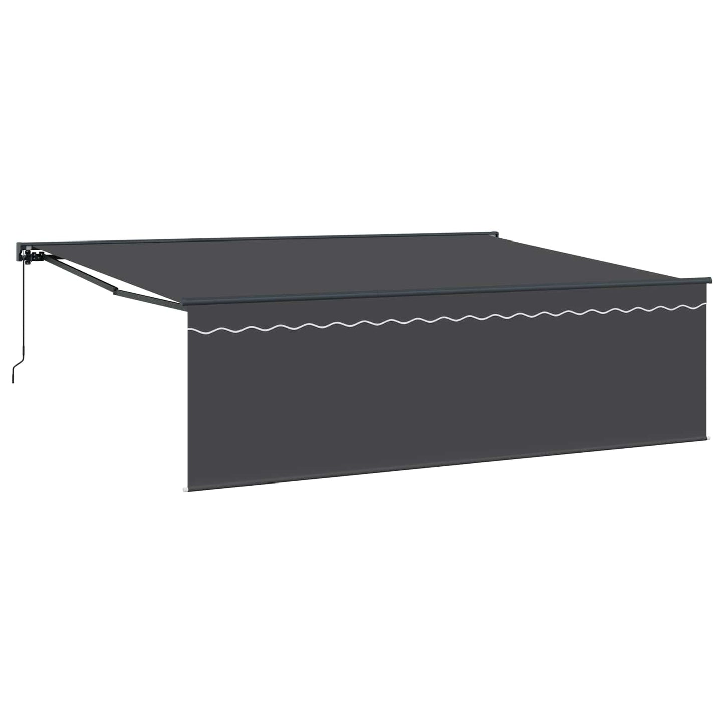 Inklapbaar Zonnescherm Antraciet 450 × 300 Cm Anthraciet (Anthraciet Frame)