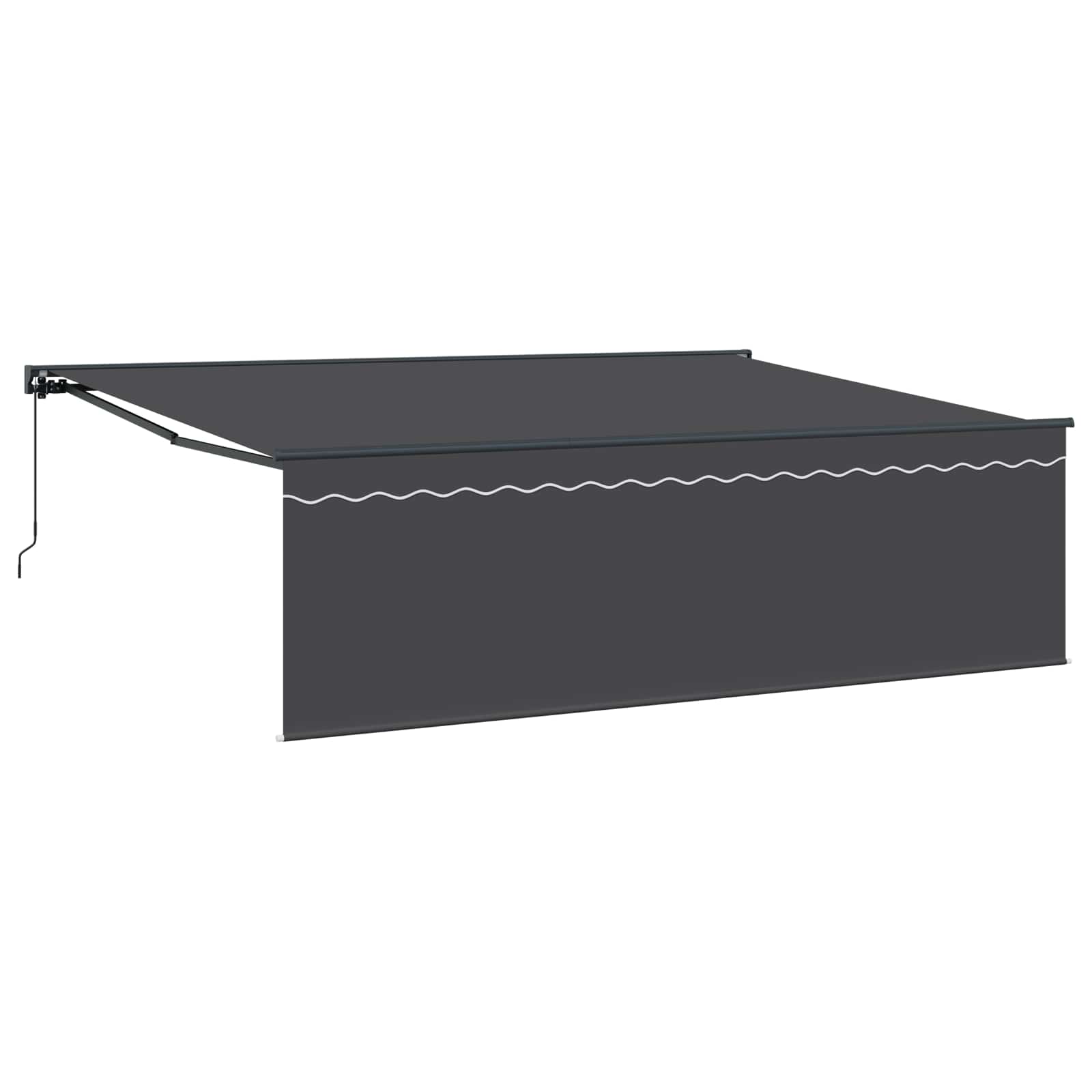 Inklapbaar Zonnescherm Antraciet 450 × 300 Cm Anthraciet (Anthraciet Frame)