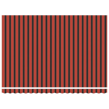 Uitschuifbare Luifel Oranje En Bruin 450 X 300 X 165 Cm Oranje/Zwart/Geel (Anthraciete Frame)