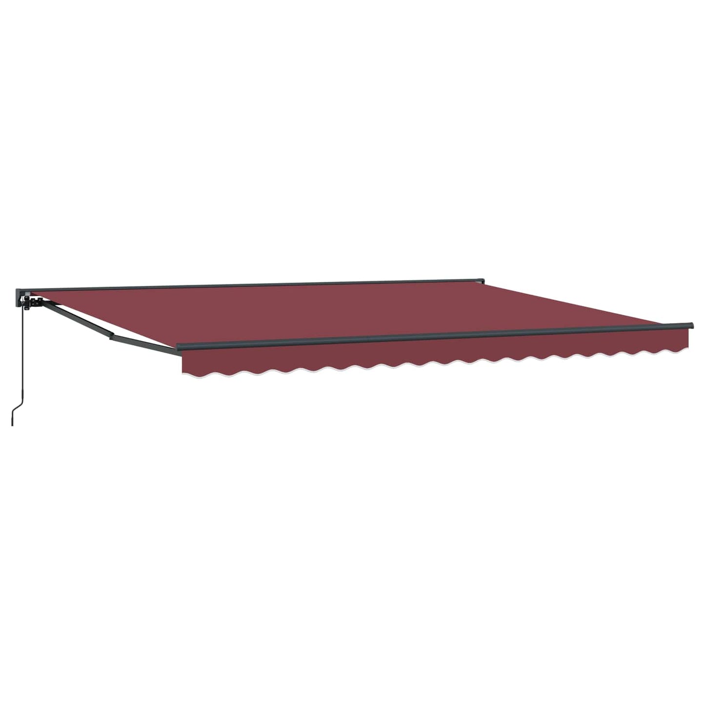 Zijde Frame Bordeauxrood 450 × 300 Cm Polyester Met Pu-Coating Bordeaux (Anthraciet Frame)