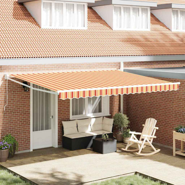 Markies Geel En Oranje 450 X 300 X 165 Cm Polyester En Metaal Geel En Oranje