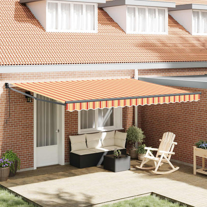 Markies Geel En Oranje 450 X 300 X 165 Cm Polyester En Metaal Geel En Oranje