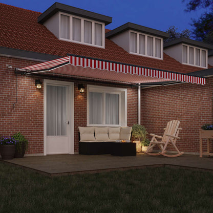 Luifeldoek Met Polyester Rood En Wit