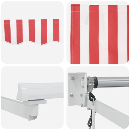 Markies Rood En Wit 450 X 300 X 165 Cm Polyester En Metaal Rood En Wit