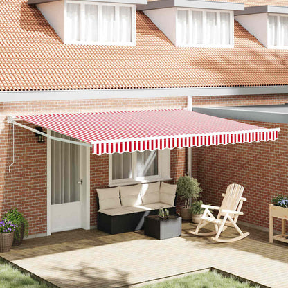 Markies Rood En Wit 450 X 300 X 165 Cm Polyester En Metaal Rood En Wit