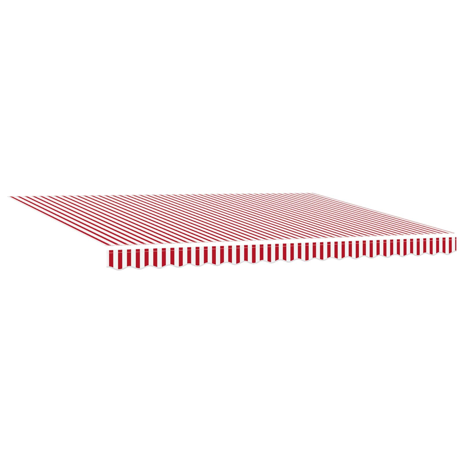 Inklapbaar Zonnescherm Rood En Wit 450 × 300 Cm Rood En Wit