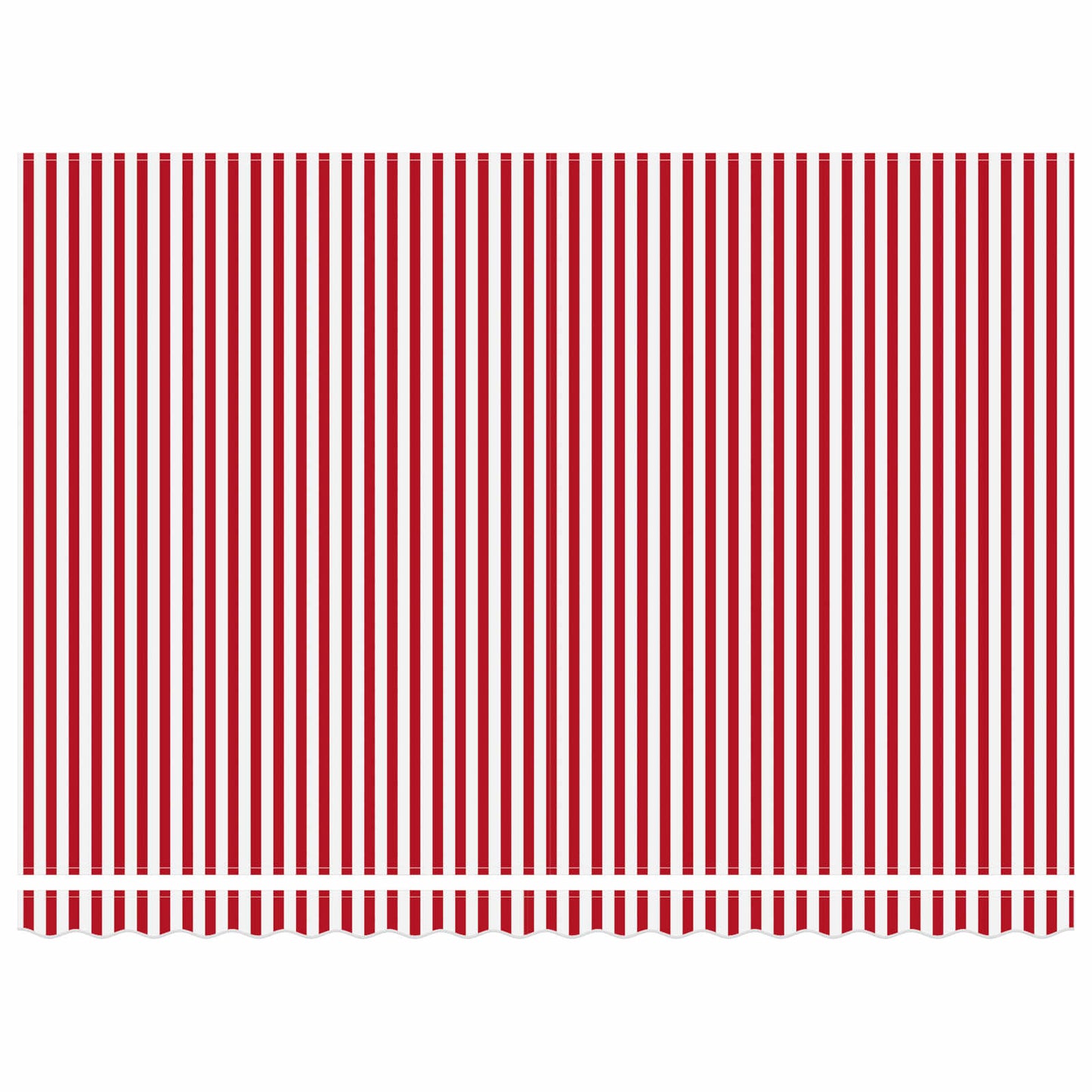 Inklapbaar Zonnescherm Rood En Wit 450 × 300 Cm Rood En Wit