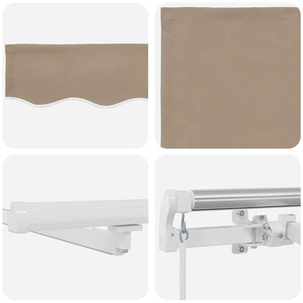 Uitschuifbare Luifel Stof En Aluminium Beige