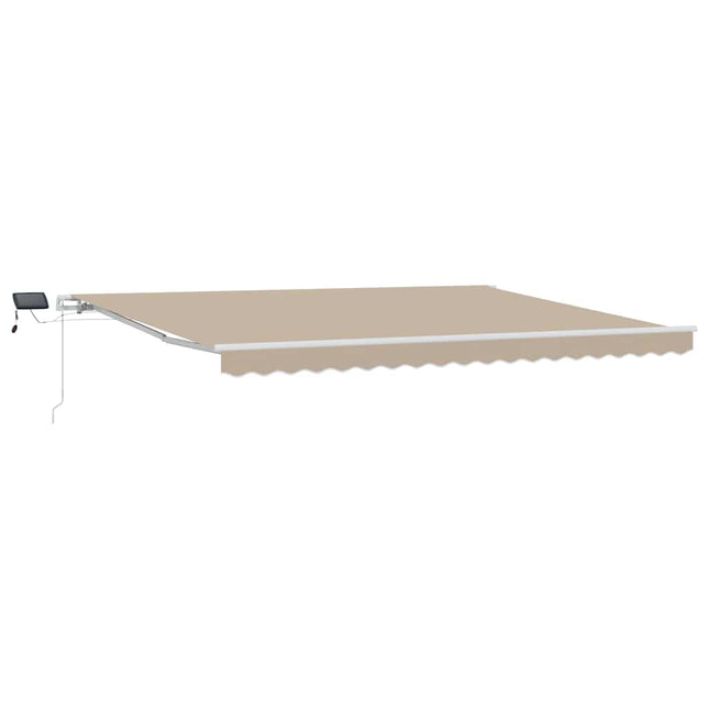 Uitschuifbare Luifel Stof En Aluminium Beige