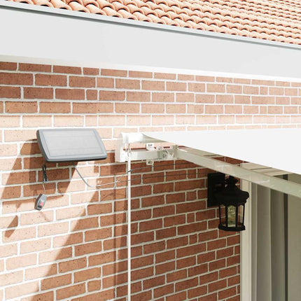 Uitschuifbare Luifel Stof En Aluminium Wit