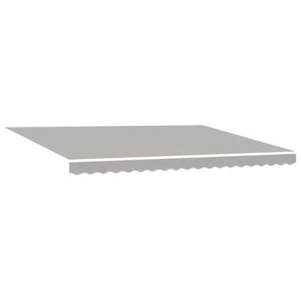 Uitschuifbare Luifel Stof En Aluminium Lichtgrijs