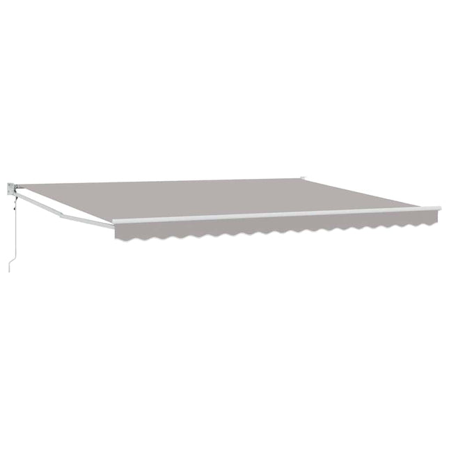 Uitschuifbare Luifel Lichtgrijs 450 X 300 X 165 Cm Lichtgrijs (Wit Frame)