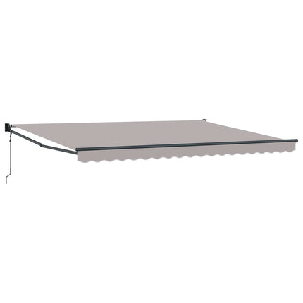 Uitschuifbare Luifel Lichtgrijs 450 X 300 X 165 Cm Lichtgrijs (Anthraciet Frame)