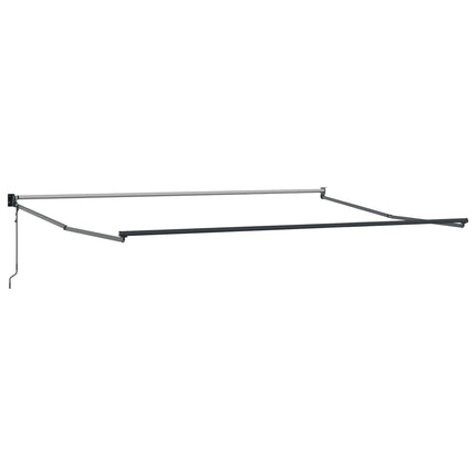 Uitschuifbare Luifel Lichtgrijs 450 X 300 X 165 Cm Lichtgrijs (Anthraciet Frame)