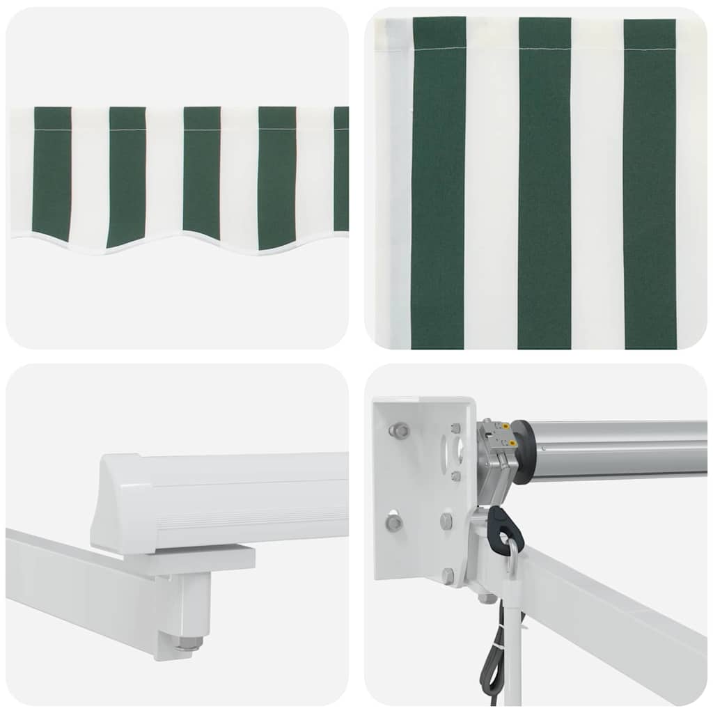 Markies Groen En Wit 450 X 300 X 165 Cm Polyester En Metaal Groen En Wit