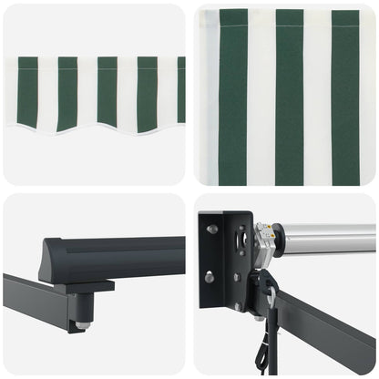 Markies Groen En Wit 450 X 300 X 165 Cm Polyester En Metaal Groen En Wit