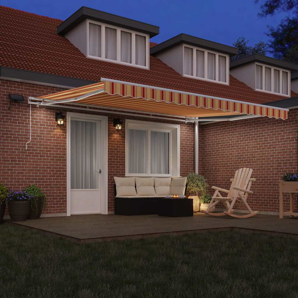 Inklapbaar Zonnescherm Geel En Oranje