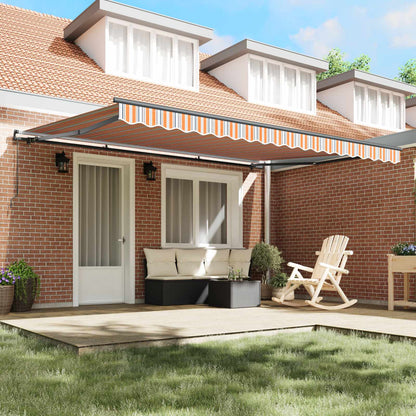 Inklapbaar Zonnescherm Multikleur Blauw En Oranje